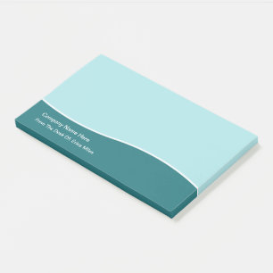 Trendy Modern Teal Unique Design Post-it Notes