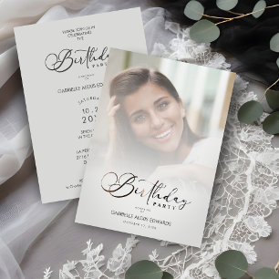 Trendy Modern Transparency Overlay Vellum Effect Invitation