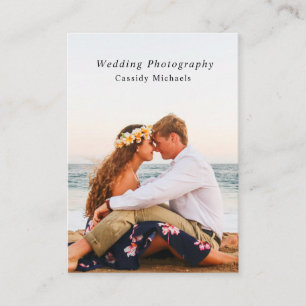 Trendy Modern Typography Minimalist Photography Business Card