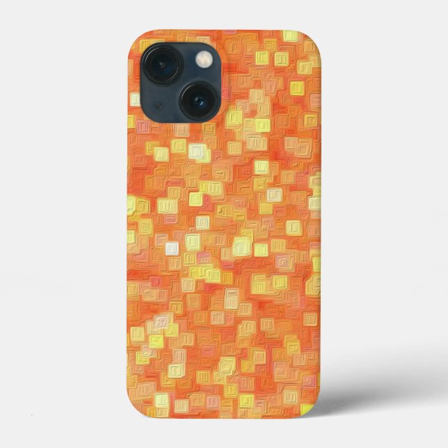 Trendy Modern Unique Abstract Pattern Case-Mate iPhone Case (Back)