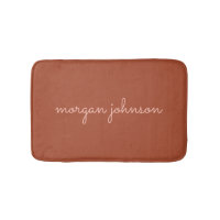 Trendy Monogram | Burnt Orange + Blush Script Name