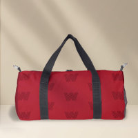 Trendy monogram, red