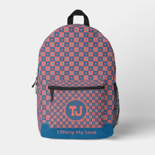Trendy Monogrammed Groomsmen Teacher Backpack