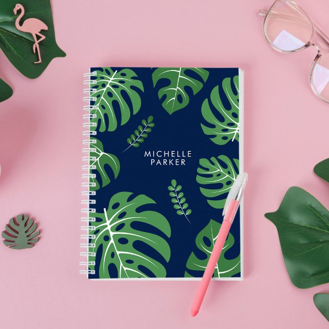 Trendy Monstera Palm Leaves Notebook (Creator Uploaded)