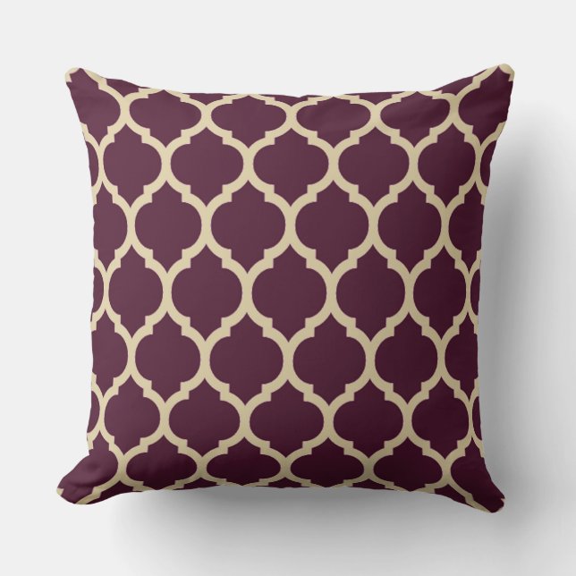 Trendy Moroccan lattice Cushion (Front)