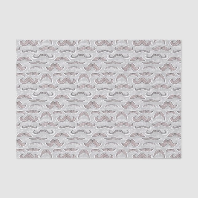 Trendy Moustache Pattern Tissue Paper (Front)