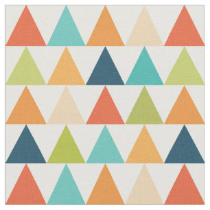 Trendy Multi Coloured Triangles Fabric
