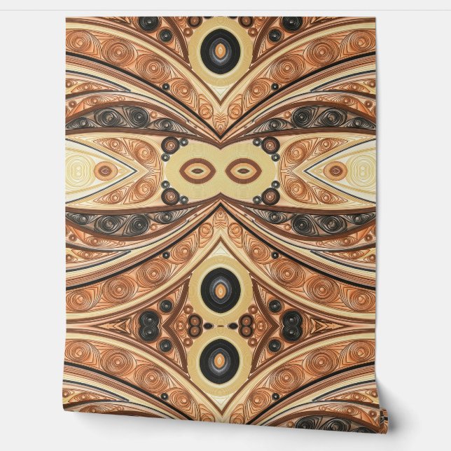 Trendy multicolor classic modern design  wallpaper (Unrolling)