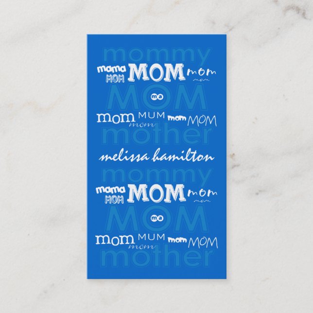 Trendy Mummy Calling Cards (Front)