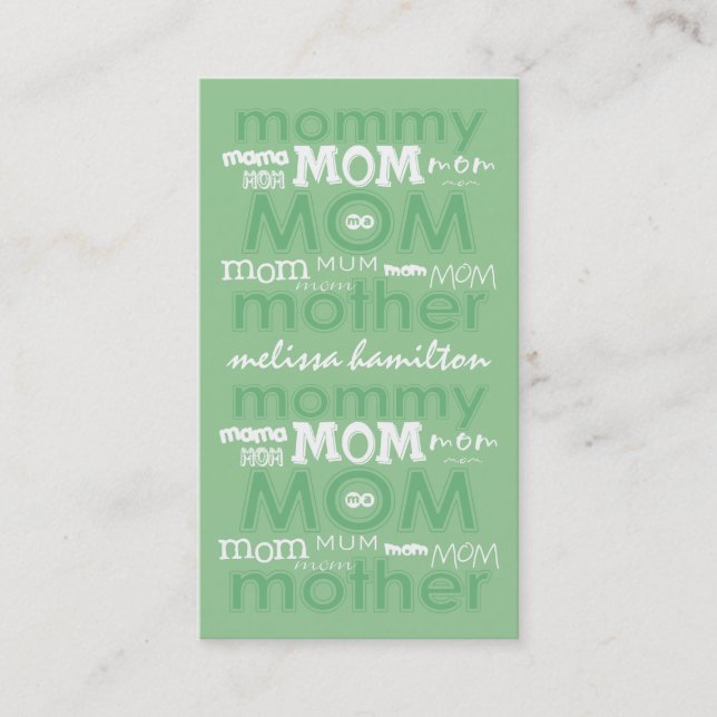 Trendy Mummy Calling Cards (Front)