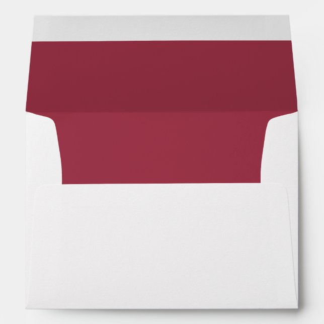 Trendy Muted Red Coloured Inside - Envelopes (Back (Bottom))