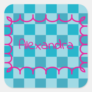 Trendy Name Template Sticker