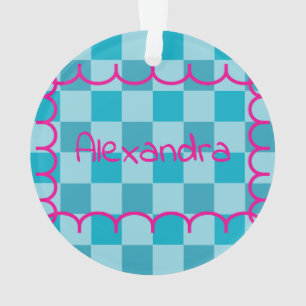 Trendy Name Template Sticker Ornament