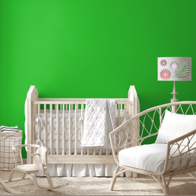 Trendy Neon Lime Green Solid Colour | Elegant Wallpaper (Creator Uploaded)