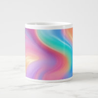 Trendy neon Pink Blue green abstract waves