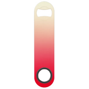 Trendy Neon Red to Vintage White Ombre Gradient