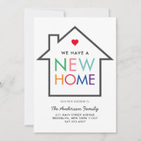 Trendy New Home Change of Address House Moving