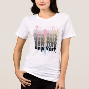 Trendy New York Graphic T-Shirt Tri-Blend Shirt