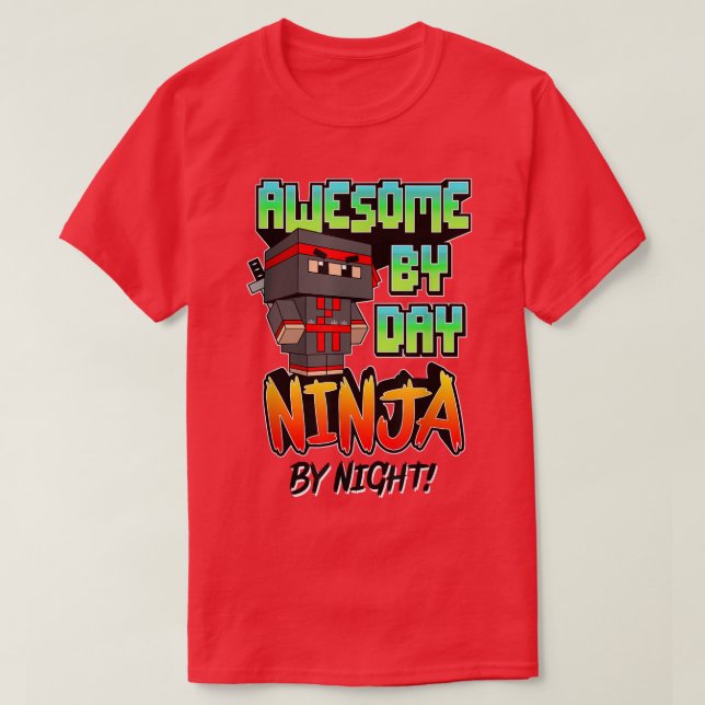 Trendy Ninja By Night Poster T-Shirt (Design Front)