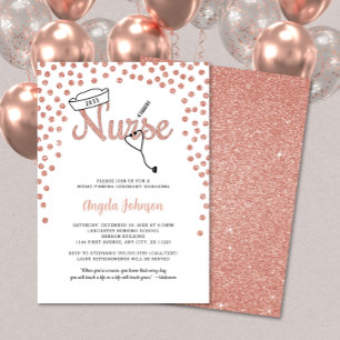 Trendy Nurse pinning ceremony or pinning invite