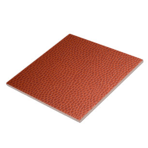 Trendy Orange Leather Ceramic Tile