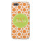 Trendy Orange & Lime Green Pattern, iPhone 5
