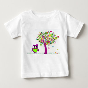 Trendy Owl Baby T-Shirt