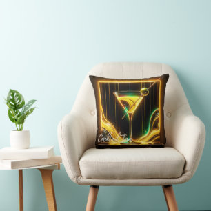 Trendy Party Time Neon Personalised Cushion