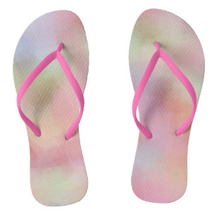 Trendy Pastel Colours Pink Red Yellow Blue Green Thongs
