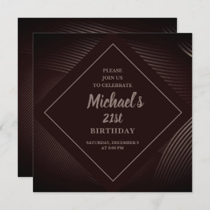 Trendy Pattern Birthday Invitation