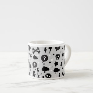 Trendy pattern espresso cup