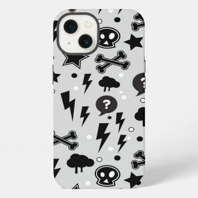 Trendy pattern iPhone case (Back)