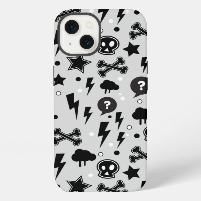 Trendy pattern iPhone case (Back)