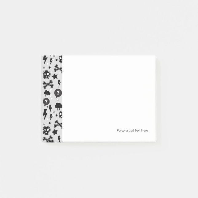 Trendy pattern post-it notes (Front)