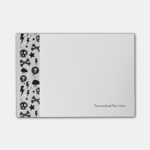 Trendy pattern post-it notes