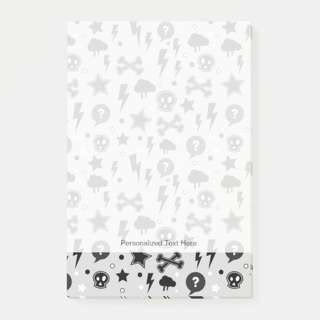 Trendy pattern post-it notes (Front)