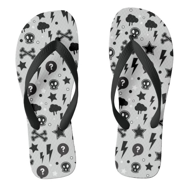 Trendy pattern thongs (Footbed)