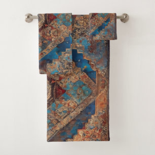 Trendy Persian Beautiful Old Pattern Collection Bath Towel Set