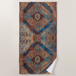Trendy Persian Beautiful Old Pattern Collection Beach Towel