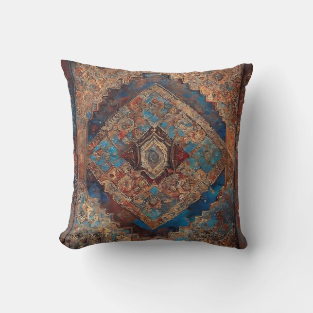 Trendy Persian Beautiful Old Pattern Collection Cushion (Front)