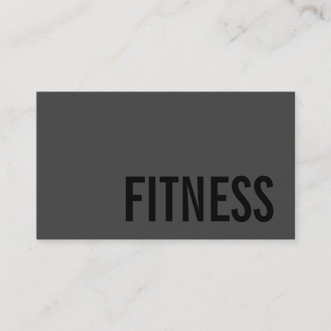 Trendy Personal Fitness Trainer Sport Consultant Business Card (Front)