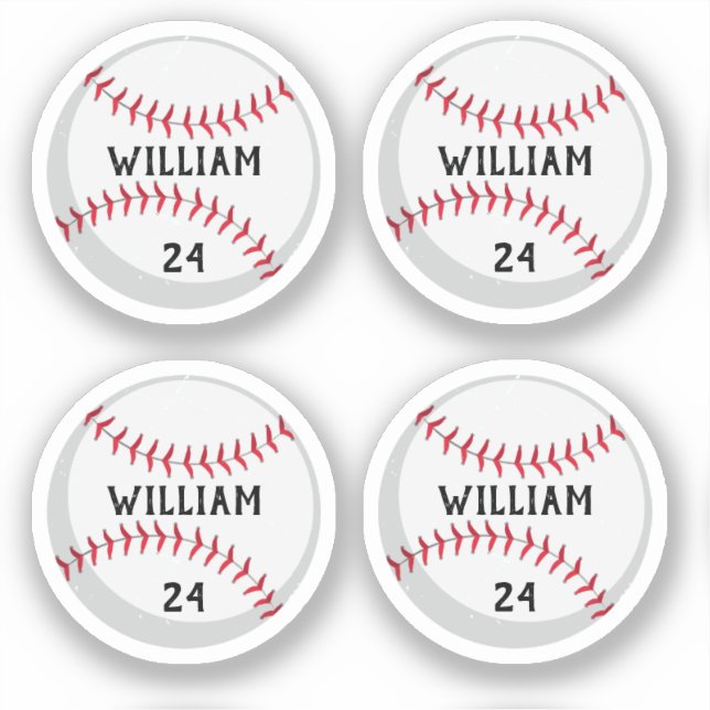 Trendy Personalised Baseball Name and Number (Front)