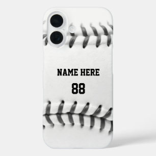 Trendy Personalised Baseball Name and Number       iPhone 16 Case
