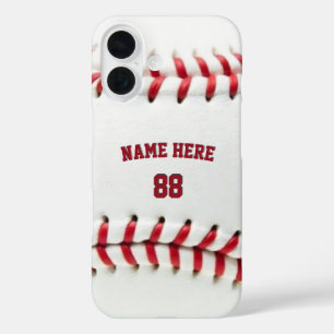 Trendy Personalised Baseball Name and Number       iPhone 16 Case