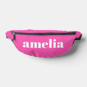 Trendy Personalised Hot Pink Bum Bags