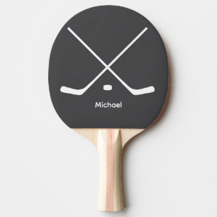 Trendy Personalised Name Hockey Sticks and Puck    Ping Pong Paddle