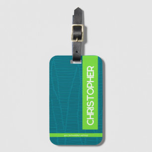 Trendy Personalised Name Luggage Tag