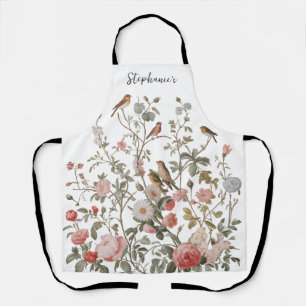 Trendy  Personalised Name wildflowers & birds      Apron