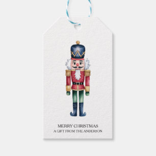 Trendy  Personalised Nutcracker Merry Christmas    Gift Tags