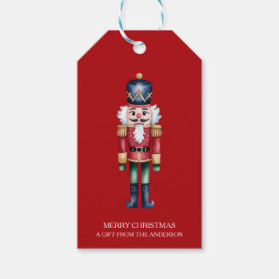 Trendy Personalised Nutcracker Merry Christmas Gift Tags
